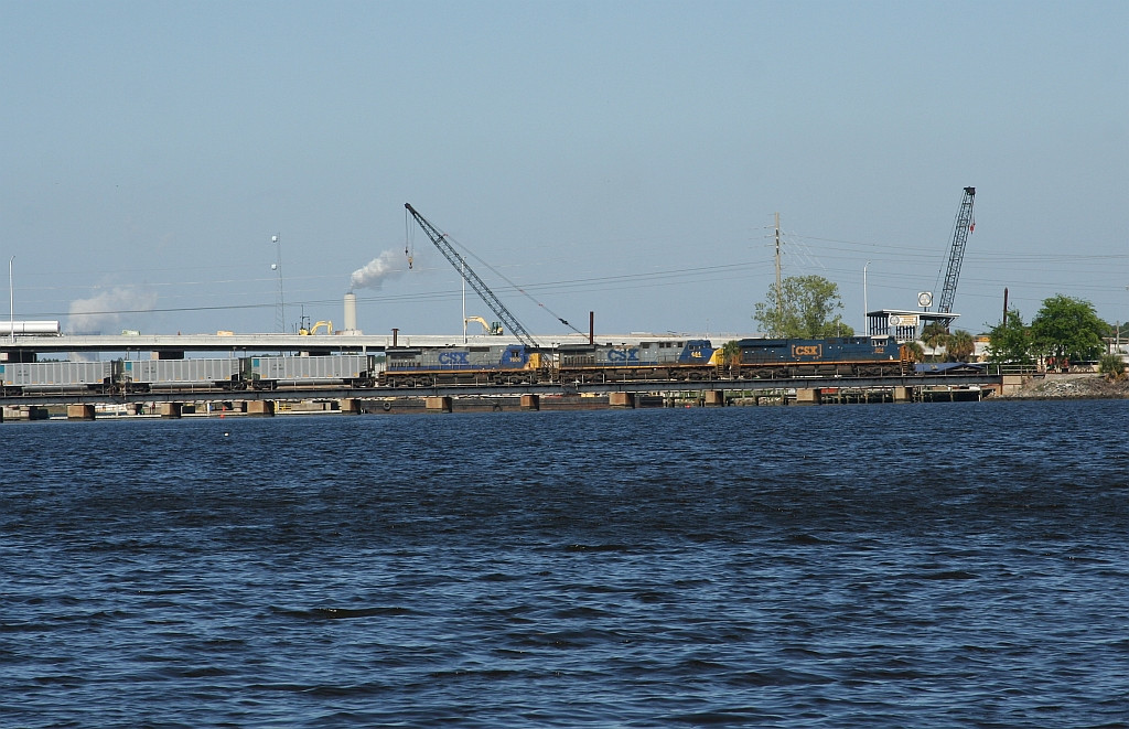 U100 crossing the trout river, going by the power plant stacks